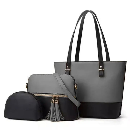 Bella Bag Set Of 3 (Grey) Shop N' Style.