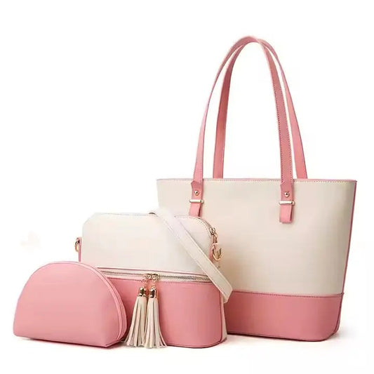 Bella Bag Set Of 3 (Pink) Shop N' Style.
